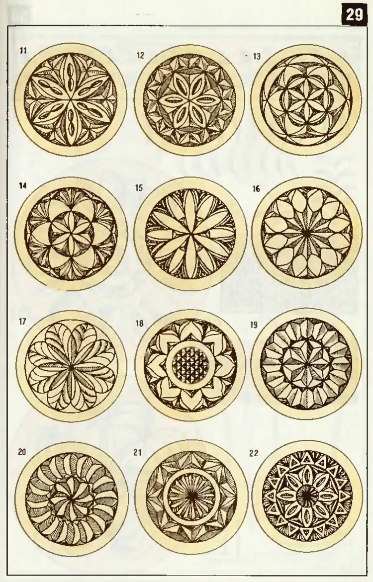 Геометрическая резьба по дереву рисунки