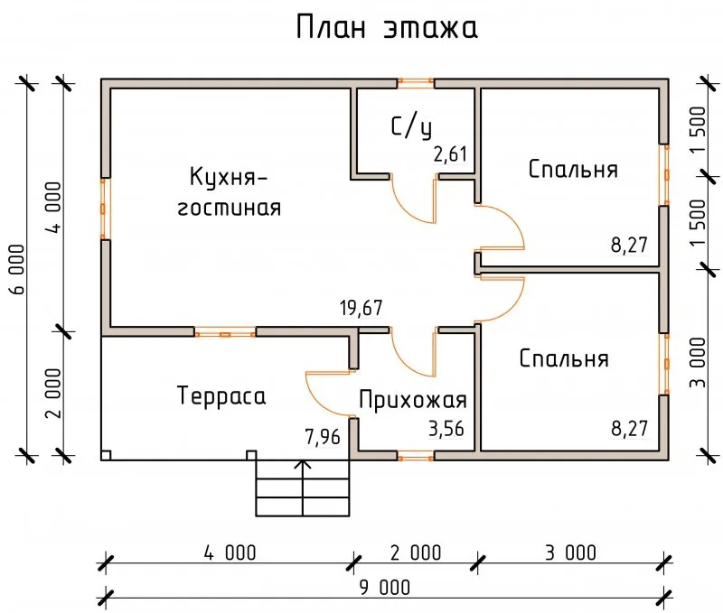 План дачи 8 на 8