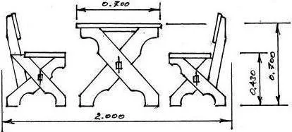 Стол из бруса своими руками чертежи