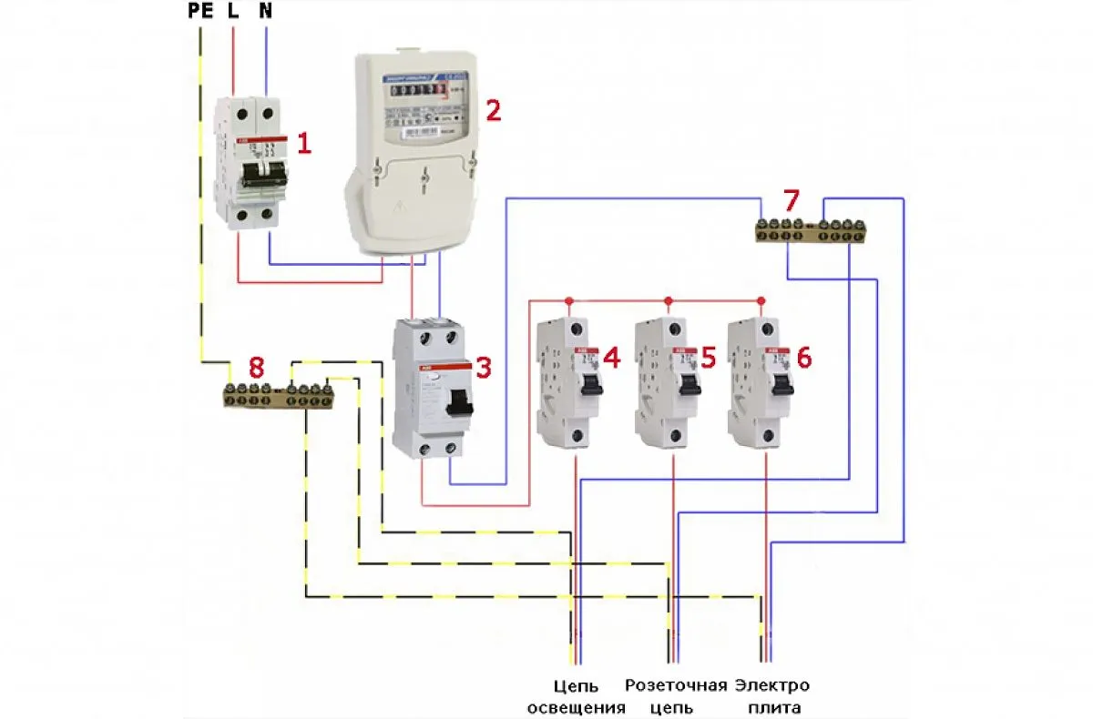 Abb f202 схема подключения