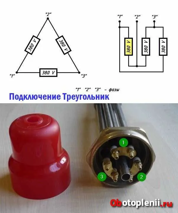 Схема подключения тэна