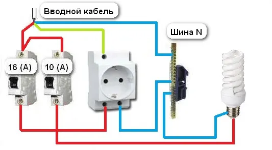 Схема подключения розетки от розетки 220 в