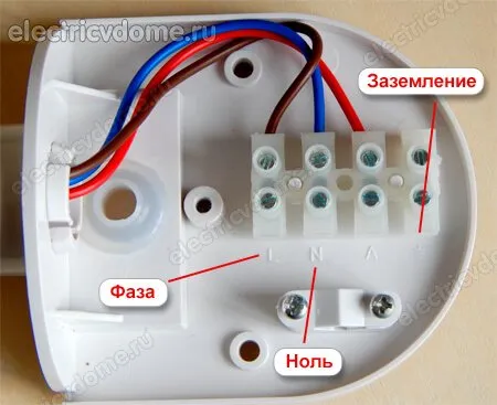 схема подключения датчика движения для освещения