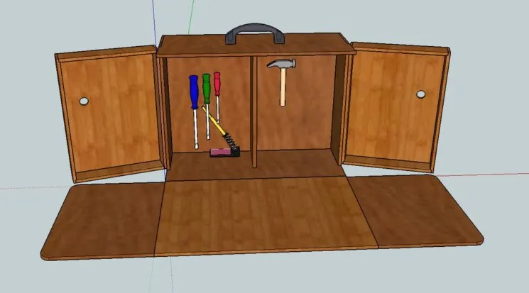 Ящик для инструментов сделать самому чертеж