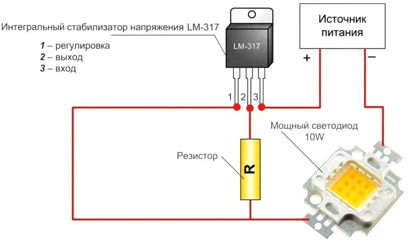 Указать состояние каждого светодиода горит или нет для каждой из схем