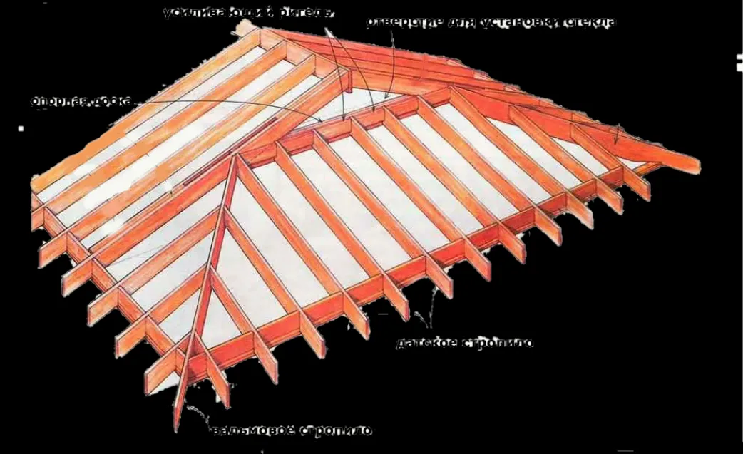 Карниз вальмовой крыши